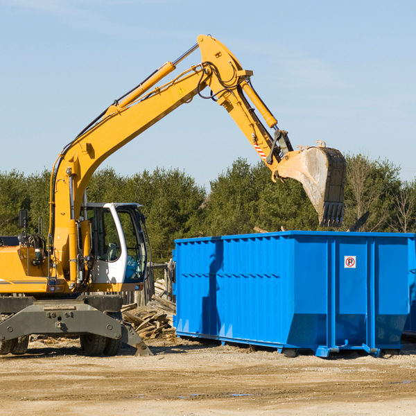 what size residential dumpster rentals are available in Parthenon AR